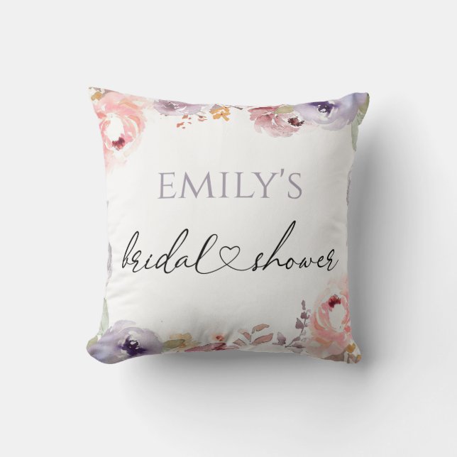 Wildflowers Elegant bridal shower  Cushion (Front)