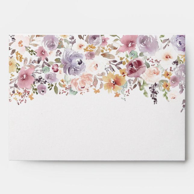 Wildflowers Elegant bridal shower  Envelope (Front)