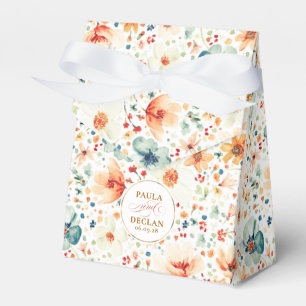 Wildflowers Elegant Romantic Boho Floral Wedding Favour Box