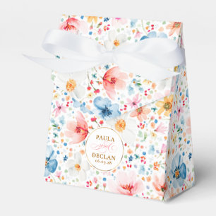 Wildflowers Elegant Romantic Boho Floral Wedding Favour Box