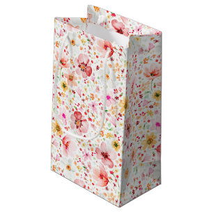 Wildflowers Elegant Romantic Summer Favors Small Gift Bag