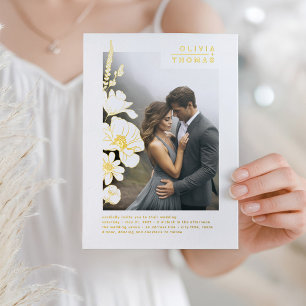 Wildflowers Elegant Romantic Wedding Photo