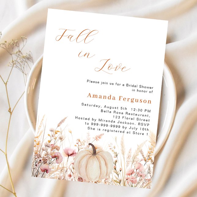 Wildflowers fall love pumpkin budget Bridal Shower (Creator Uploaded)