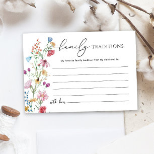 Wildflowers Family Traditions Enclosure Card