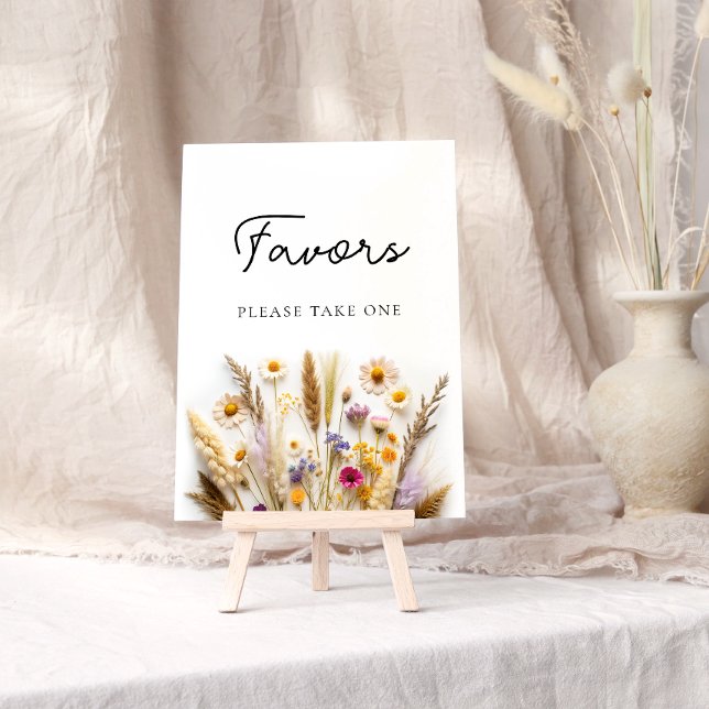 Wildflowers Favours Please Take One Poster (Creator Uploaded)