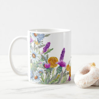Wildflowers Floral, Botanical Garden, Colorful gif Coffee Mug