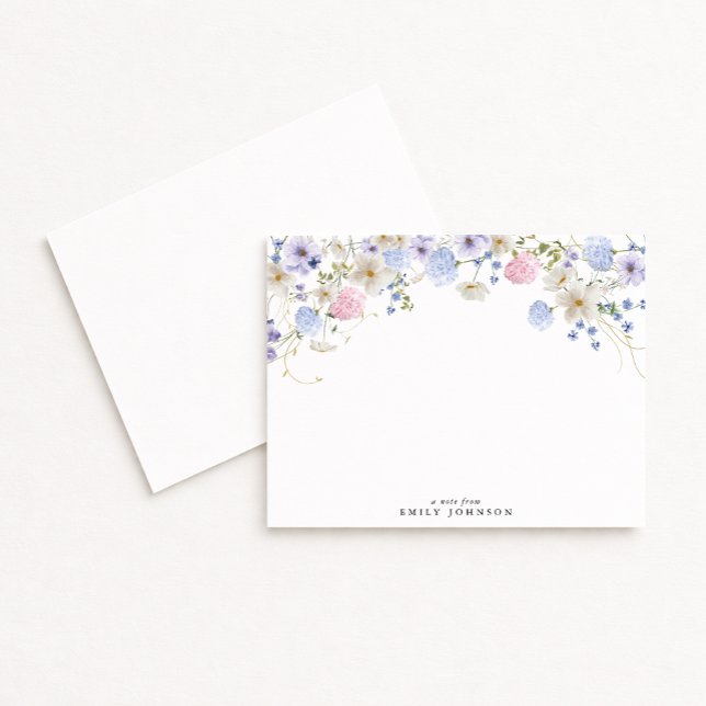 Wildflowers Floral Note Card (Creator Uploaded)