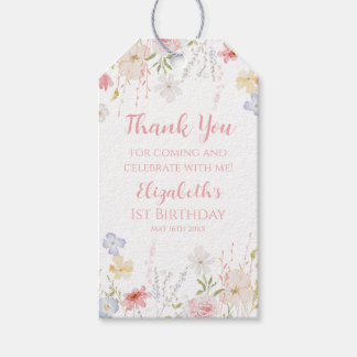 WILDFLOWERS Floral spring Favor tag