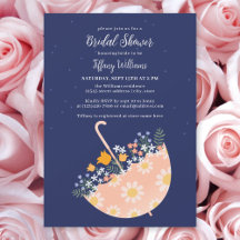 Wildflowers Floral Umbrella Garden Bridal Shower