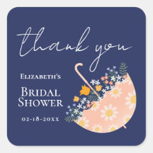 Wildflowers Floral Umbrella Garden Bridal Shower