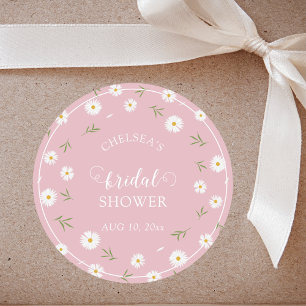 Wildflowers Foliage Greenery Garden Bridal Shower Classic Round Sticker