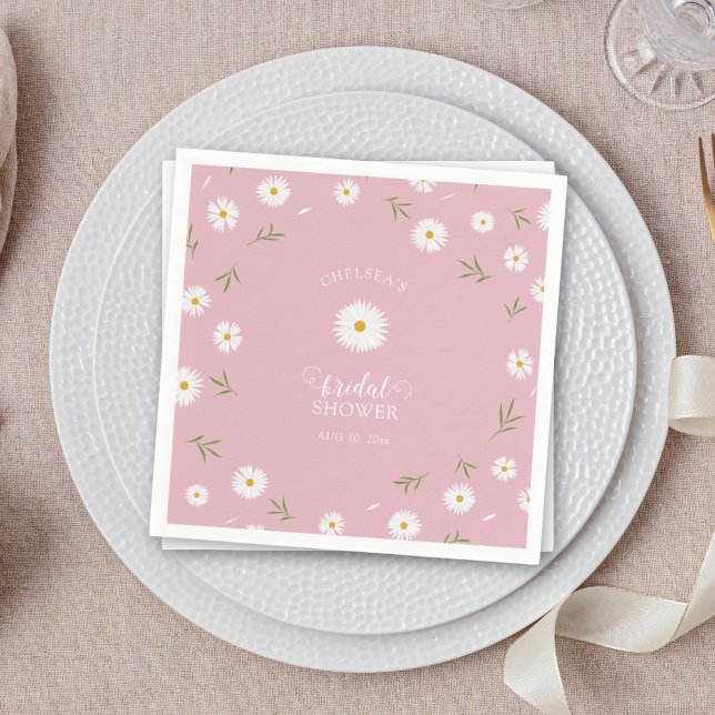 Wildflowers Foliage Greenery Garden Bridal Shower Napkin (Creator Uploaded)