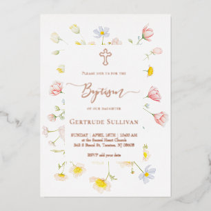wildflowers frame Baptism