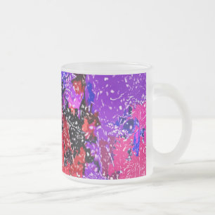 WILDFLOWERS FROSTED GLASS COFFEE MUG