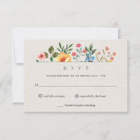 Wildflowers Garden Botanical Wedding