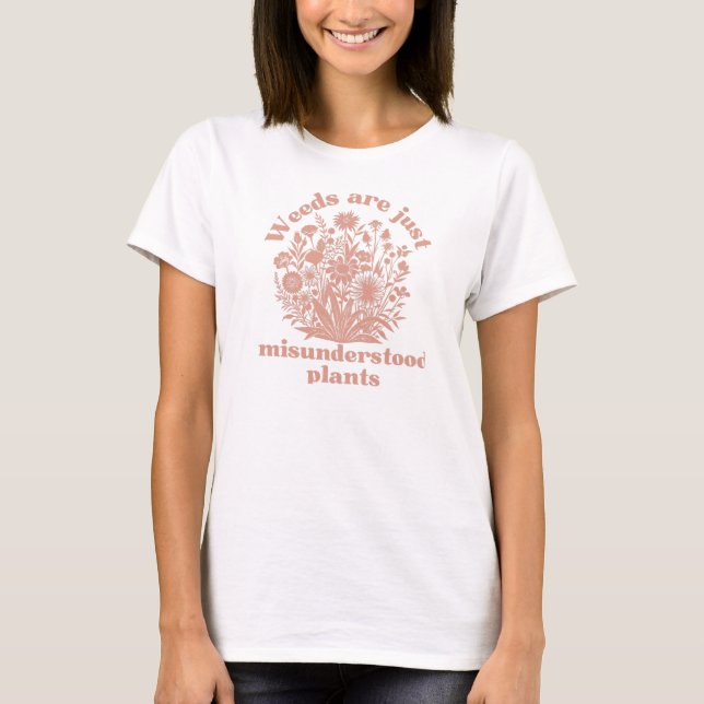 Wildflowers gardening quote women's T-Shirt (Front)