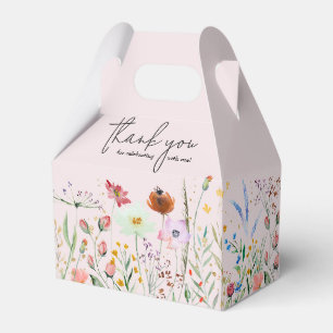 Wildflowers Girl Baby Shower Favour Box