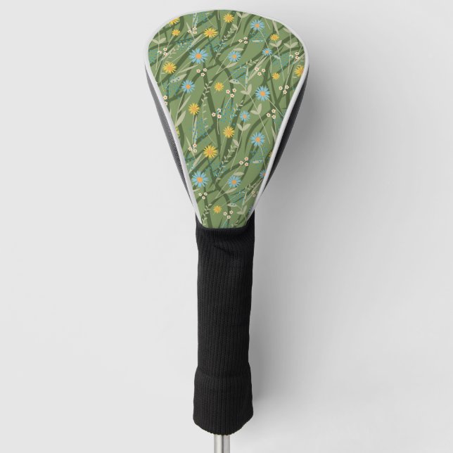 wildflowers  golf head cover (Front)