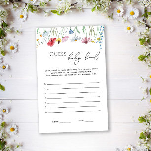 Wildflowers Guess baby food game