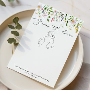 Wildflowers Guess the dress bridal shower game