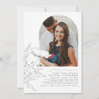 Wildflowers Hand-drawn Elegant Bridal Shower Photo