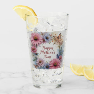WildFlowers Happy Mother's Day Glass