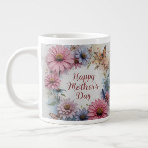 Wildflowers Happy Mother's Day Large Coffee Mug