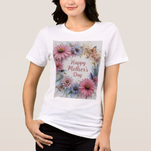 Wildflowers Happy Mother's Day Tri-Blend Shirt