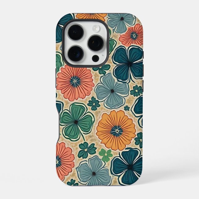 Wildflowers Harmonious Tones iPhone Case (Back)