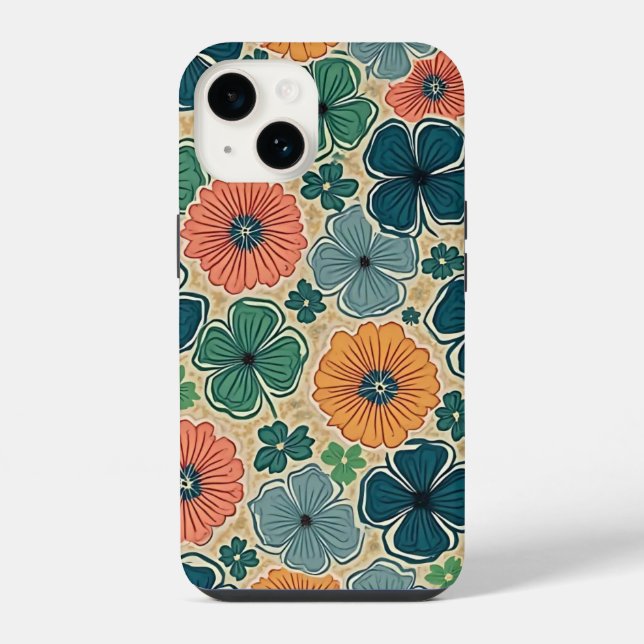 Wildflowers Harmonious Tones iPhone Case (Back)