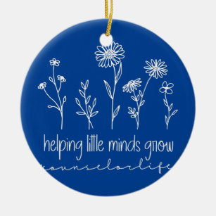 Wildflowers Helping Little Minds Grow Counsellor Ceramic Tree Decoration