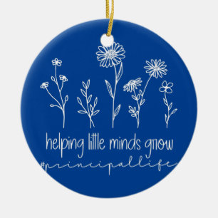Wildflowers Helping Little Minds Grow Principal Ceramic Tree Decoration