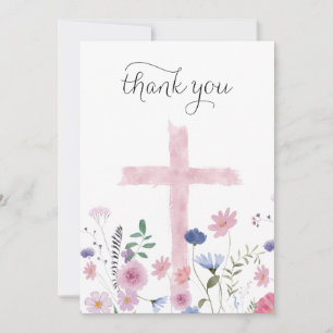 wildflowers  Holy Cross thank you card