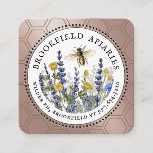 Wildflowers Honeycomb & Bee Apiary Business Card