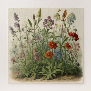Wildflowers Illustration  Jigsaw Puzzle