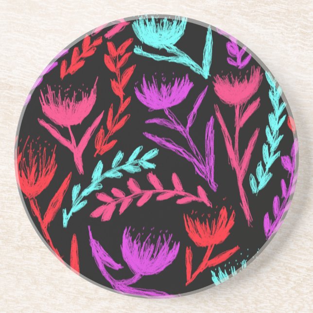 Wildflowers in Colours that POP!  Coaster (Front)