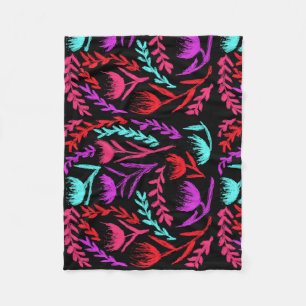 Wildflowers in Colours that POP! Fleece Blanket