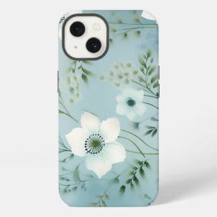 Wildflowers In Soft Blue iPhone 13 Case