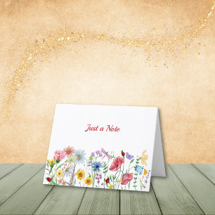 Wildflowers in the Field Note Cards