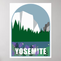 Wildflowers In Yosemite National Park Illustration