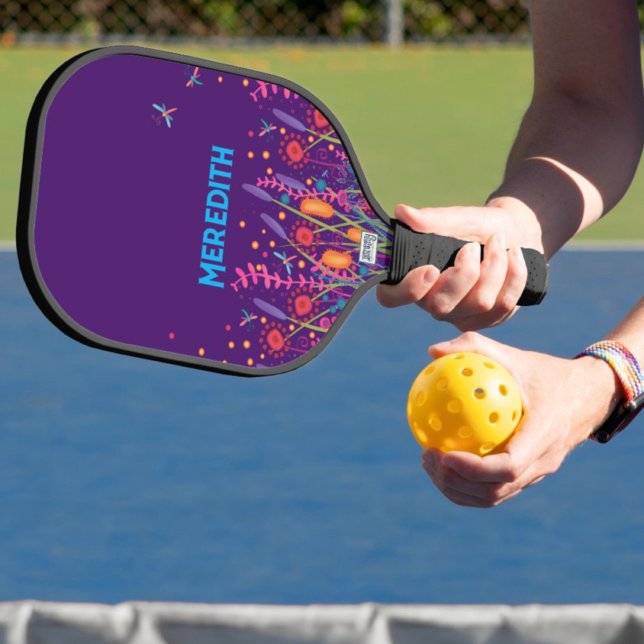 Wildflowers Inspirivity Professional Modern Fun Pickleball Paddle (Creator Uploaded)