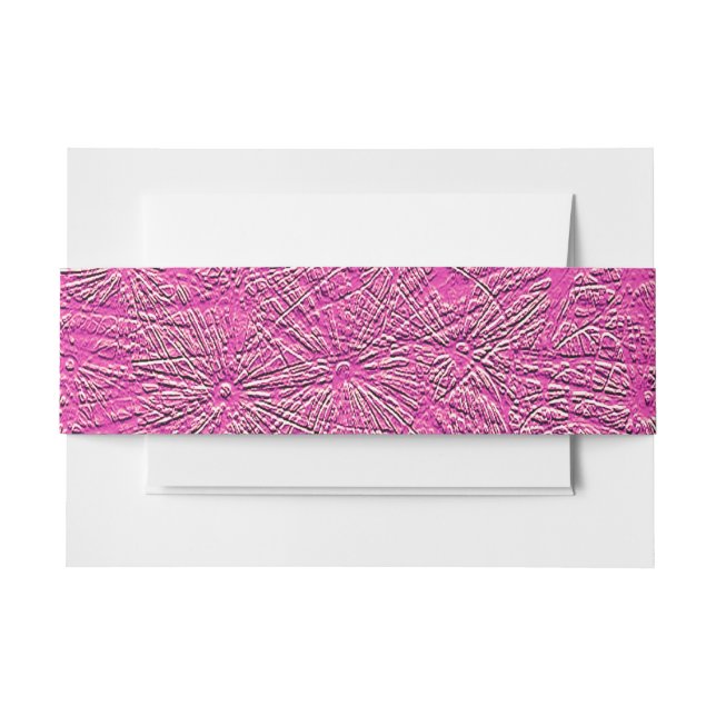 WILDFLOWERS INVITATION BELLY BAND (Front Example)