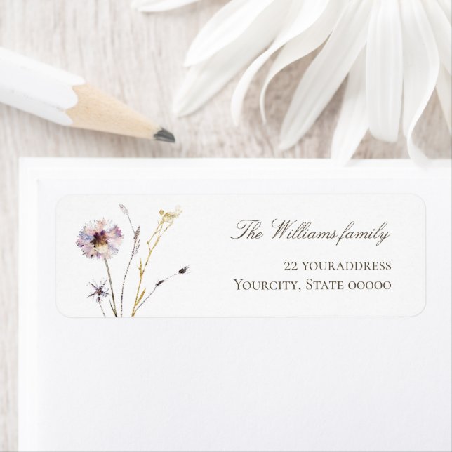 wildflowers label (Insitu)