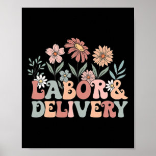 Wildflowers Labour And Delivery Nurse Back To Scho Poster