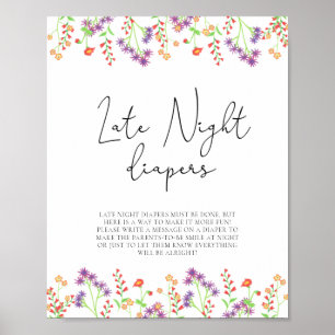 Wildflowers \ Late night diapers game Poster