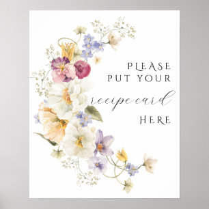 Wildflowers Love in Bloom Bridal Shower  recipe  Poster