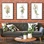 Wildflowers Love Poster<br><div class="desc">Wildflowers Love. Part of a set of 3,  also Faith,  Hope. Have them matted/frame for a lovely wall display.

https://www.zazzle.com/wildflowers_faith_poster-228883997407860938
https://www.zazzle.com/wildflowers_hope_poster-228242669262511582</div>
