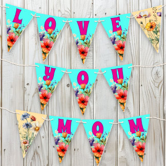 Wildflowers Love You Mum Bunting