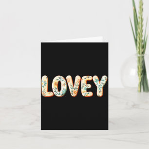 Wildflowers lovey floral mother's day lovey  card