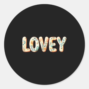 Wildflowers lovey floral mother's day lovey  classic round sticker